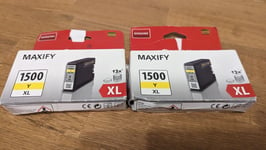 Canon Maxify 1500XL Yellow Ink Cartridge Genuine for MB 2050 2150 2155 2350