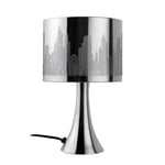 Biznest City Scene Touch Lamp - Silver Beautiful Bedside & Desk Table Lamp Height: 30Cm, Width: 18Cm