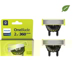 Recharge 2 lames rasoir 360 Blade QP420/55 PHILIPS