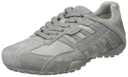 Geox Uomo Snake E, Men Low-Top Sneakers, Grey (Lt Grey), 6.5 UK (40 EU)