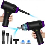 Dammsugare / Dammblåsare / kompressor 2 i 1 sladdlös, 7500mAh laddbart batteri - Kit