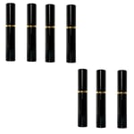 Mini Refillable Parfym Atomizer, 7-pack Svart 5 ml