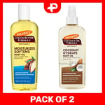 2 x Palmers Body Oil Spray Moisturise Softens Hydration Glow Skin Hydrate