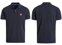 GANT Polo Shirt Retro Shield Polo Shirt Pique Logo Shirt T-Shirt Size L