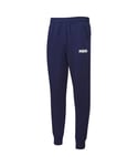 Puma Mens Essentials Fleece Pants - Navy Cotton - Size X-Large