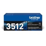 Brother TN3512 Toner Cartridge   Super High Yield   Black   Brother Genuine Supp