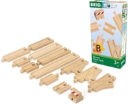 BRIO World - Starter Pack B Wooden Train Track for Kids Age 3 Years Up - Compati