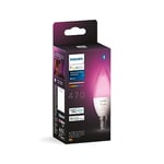 Philips Hue White and Colour Ambiance Smart Light Bulb [E14 Small Edison Screw] with Bluetooth. Works with Alexa, Google Assistant and Apple Homekit