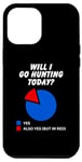 iPhone 15 Plus Will I go hunting Today? Sarcastic Pie Chart Hunters Case