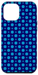 Coque pour iPhone 12 Pro Max Sky Deep Polka Dot Blue Round Points Retro Pattern