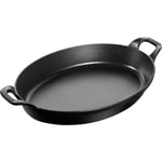 La Cocotte Oval Form/Fat Svart 32 cm 2,6 l