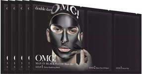 OMG! Double Dare Man In Black Peel Off Mask – 5 stk