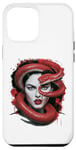 iPhone 13 Pro Max Scarlet Temptation: Woman and Snake Case
