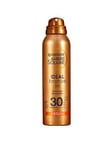 Garnier Ambre Solaire Ideal Bronze Tanning Mist, For Face & Body, Invisible on All Skin Tones, Quick Dry - Water Resistant, 0% Alcohol, High UV Protection SPF30 (150ml), One Colour, Women