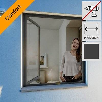 Moustiquaires Pour Fenêtre 115X115Cm Avec Aimants Porte Moustiquaire