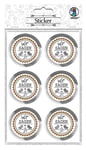 Ursus 59530004F Lot de 24 Autocollants de Mariage avec Inscription « Wir Sagen JA » Autocollants et décorés de Films - Diamètre : Environ 4,8 cm, Multicolore
