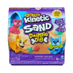 Kinetic Sand Niche pour chien avec 170 g de sable de plage magique, 1 figurine de chien et accessoires pour s'amuser de jeu créatif en intérieur, pour les enfants à partir de 3 ans