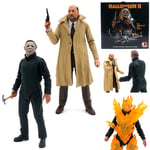 NECA Halloween II Michael Myers & Dr. Loomis Ultimate 7'' Action Figure Toy Gift
