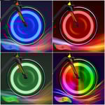 Cykel Ekrar Ljus 4-Pack Däck Blinkande Ljus LED Neon Hjul Blinkande Cykel Ljus Vattentät 3 Blinkande Lägen Cykling Tillbehör Four colors