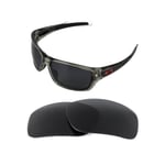 POLARIZED GREY ANTI REFLECTIVE REPLACEMENT LENS FOR OAKLEY DOUBLE EDGE SUNGLASSE