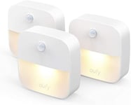 Eufy Lumi Stick-On Night Light Warm White LED Motion Sensor Stick-Anywhere 3pack