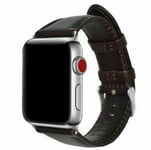Ur: Læderlignende rem til Apple Watch, 40mm, Mørkebrun