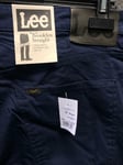 Lee Brooklyn Stretch Soft Fabric Jeans French Navy Blue 34x32 TD017 BB 12