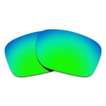 Hawkry Polarized Replacement Lenses for-Oakley Holbrook Emerald Green Mirror