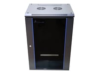 Extralink - Rack Skåp - 600X450 Mm - Väggmontering - Svart - 15U - 19"