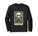 The Lovers Tarot Card Halloween Skeleton Gothic Magic Long Sleeve T-Shirt