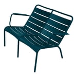 Fermob - Luxembourg Duo Low Armchair Acapulco Blue 21 - Fåtöljer utomhus - Metall