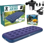 Supply Cube Blow Up Bed with AC Pump | Single Inflatable Bed | Air Mattress, Bed