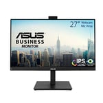 ASUS BE279QSK - Ecran PC 27'' FHD avec webcam rotative 2MP et micro - Dalle IPS - 16:9 - 1920x1080 - 250cd/m² - 60Hz - 5ms - DP, HDMI, VGA - Haut-parleurs - Ajustement hauteur et pivot