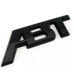 Glans Svart Abt Tuning Dekal Baklucka Emblem Badge Bagageutrymme