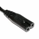 Power Cable Fig 8,C7 With Tie For Panasonic Blu-Ray DVD Player/Recorder-2m