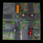 61*61cm City Parking Lot Roadmap Toy Model Car Climbing Mat 0 1