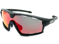Bloc Forty Sports Sunglasses Matte Black with Vented Red Mirrored Lens XR860