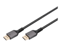 DIGITUS - DisplayPort-kabel - DisplayPort (hane) till DisplayPort (hane) - DisplayPort 1.4 - 3 m - 4K120Hz stöd - svart