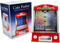 United Entertainment Machine Pousse-pièces – Arcade Rétro Coin Pusher avec Musique et lumières Clignotantes
