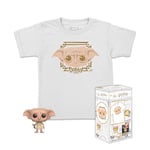 Funko Pocket Pop! & Tee: Harry Potter - Dobby - pour Les Enfants - Large - (L) - T-Shirt - Vêtements avec Mini-Figurine en Vinyle à Collectionner - Idée de Cadeau pour Les Adultes Les Hommes