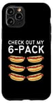 Coque pour iPhone 11 Pro Check Out My Lot de 6 Hot Dog Funny Hot Dogs pour les fans de gym