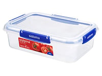 Sistema KLIP IT PLUS Food Storage Container | 2.2 Litre Leak-Proof, Stackable & Airtight Fridge/Freezer Food Boxes | BPA-Free Plastic | Recyclable with TerraCycle® | 1 Count, Blue