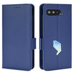Asus ROG Phone 5 / 5s - Läderfodral plånbok Mörkblå