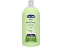 On Line 2-In-1 Freshness Bath Gel And Lotion 980Ml