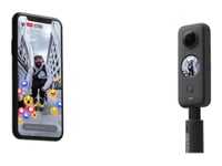 Insta360 One X2 - 360° action-kamera - 5.7K / 30 fps - Wi-Fi, Bluetooth - jaervands op til 10 m
