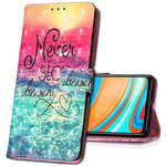 MRSTER Honor 9 Lite Case Premium PU Leather Flip Case 3D Creative Pattern Design Protective Cover Stand Wallet Case Compatible for Huawei Honor 9 Lite. YB Sea