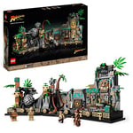 LEGO Indiana Jones Temple of the Golden Idol Model Kit for Adults to Build, Raiders of the Lost Ark Movie Set with Interactive Functions and Minifigures 77015