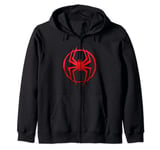 Marvel Spider-Man: Across the Spider-Verse Miles Symbol Dots Zip Hoodie