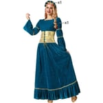 Kostume til voksne Blå Middelalder dronning XS/S