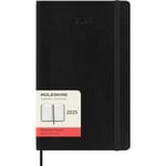 Moleskine 2025 12-Month Daily Large Softcover Notebook: Black